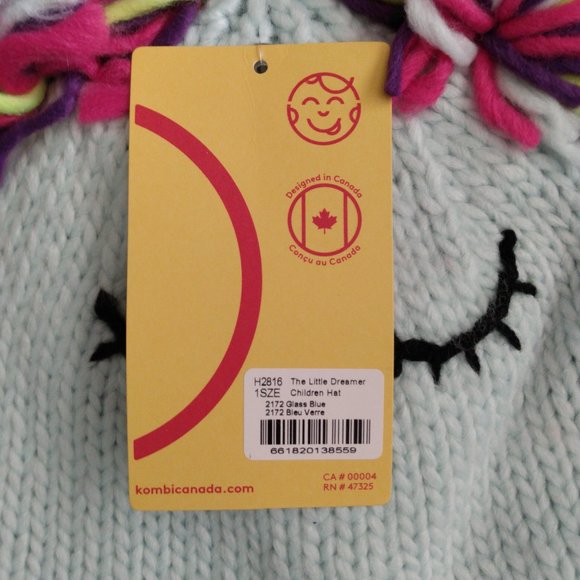 Kombi Kids Winter Hat Little Dreamer Children's One Size Insulated Blue Knit Hat - Picture 2 of 4